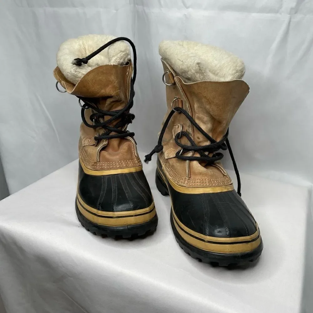 Sorel Caribou‎ Leather Kaufman Rubber Snow Boot - Men’s 9